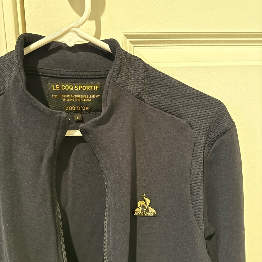Le Coq Sportif Men's Navy Jacket with Logo